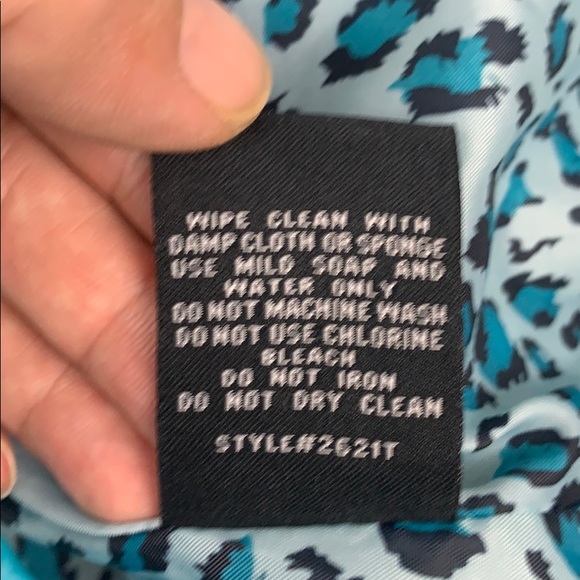 Dollhouse teal button cropped jacket Med - Picture 5 of 7